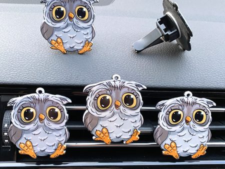 Wholesale Acrylic Owl Automobile Air Conditioner Air Outlet perfume with Aromatherapy Online now