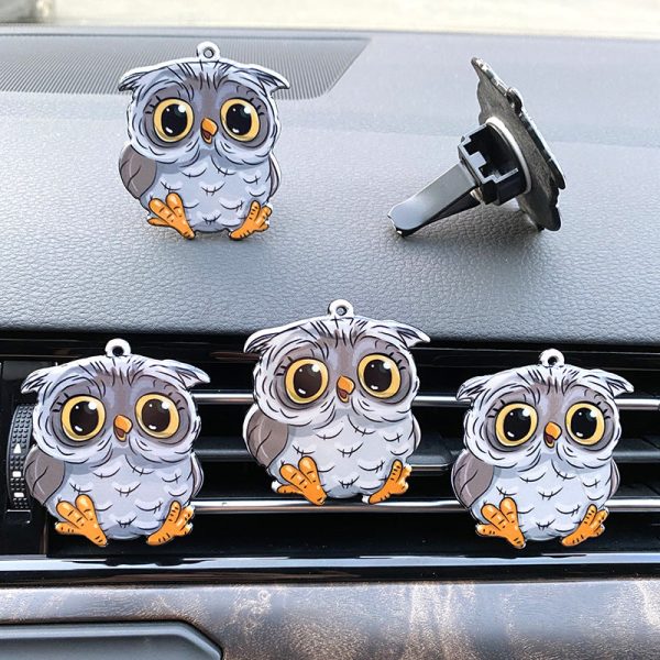 Wholesale Acrylic Owl Automobile Air Conditioner Air Outlet perfume with Aromatherapy Online now