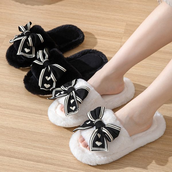 Wholesale 20pcs  Open Cotton Home Indoor Plush Warm Slippers For Sale