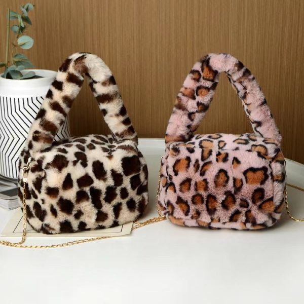 Wholesale 2023 Autumn and Winter New Leopard Plush Bag For Sale