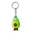 Wholesale 10PCS PVC Cartoon Stereo Kiwi Keychain For Discount