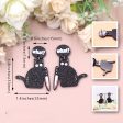 Wholesale 5pairs pack Black Cat Halloween Acrylic Earrings Cheap