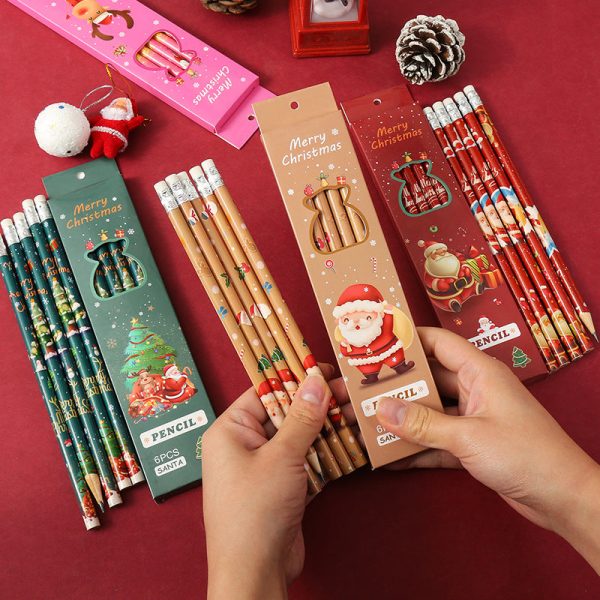 Wholesale Christmas Cartoon Cute Wooden Pencils Fashion