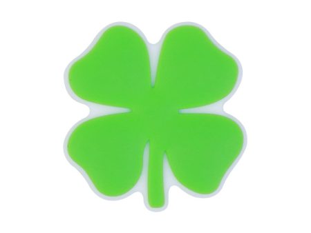 Wholesale 20pcs Cartoon Silicone Four Leaf Clover Beads Cheap