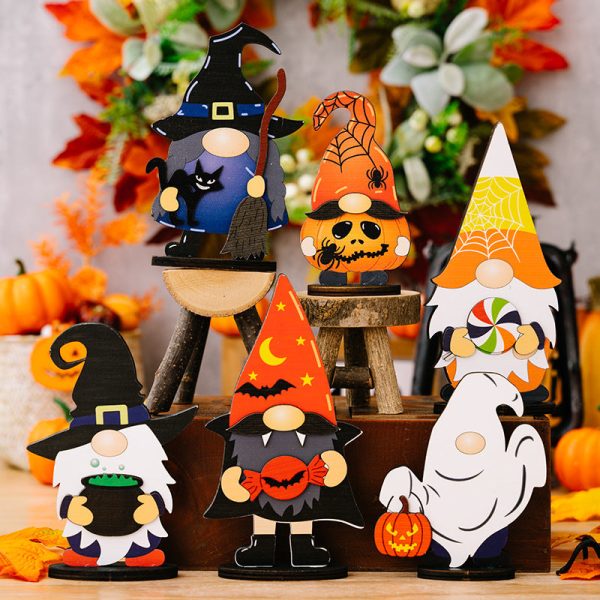 Wholesale of New Halloween Ghost Wood Ornaments For Sale