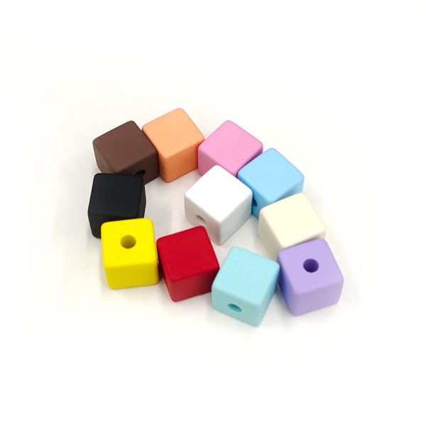 Wholesale 100PCS Pack Square Block 13mmDIY Acrylic Beads Online