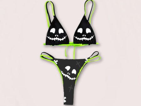 Wholesale Funny Double Sided Sexy Skeleton Polyester Swimwear Supply