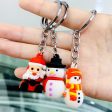 Wholesale 10PCS PVC Cartoon Christmas Series Keychain For Discount