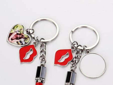 Wholesale 2023 Zinc Alloy Lips Heart Shape Key Online