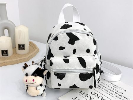 Wholesale Cow Patterned Canvas Bags for Children s Backpacks Online