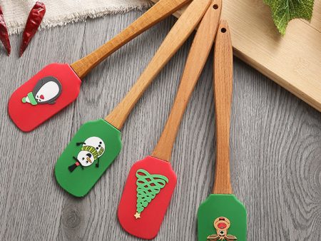 Wholesale Butter Spatula Christmas Series Kitchen Silicone Spatula For Cheap