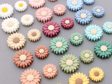 Wholesale 20pcs Small Daisy Silicone Beads Hot on Sale