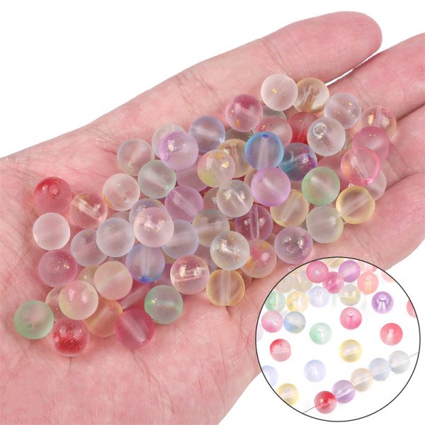 Wholesale  2 Packages (50pcs pack) Summer Jelly DIY Glazed Beads Online Hot Sale