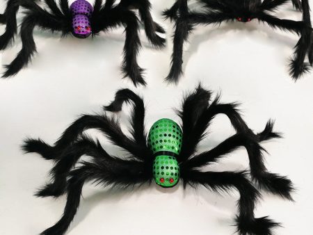 Wholesale Halloween Decoration Simulation Big Black Spider Foam Props Online now