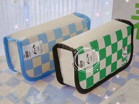 Wholesale Canvas Checkerboard Pen Bags Online Hot Sale