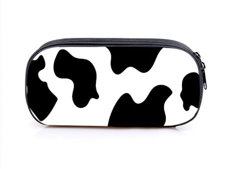 Wholesale Cow Pattern Series Simple Polyester Pencil Case For Cheap