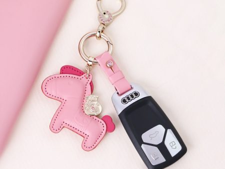 Wholesale Women High-end Handmade Zinc Alloy Leather Keychains Supply