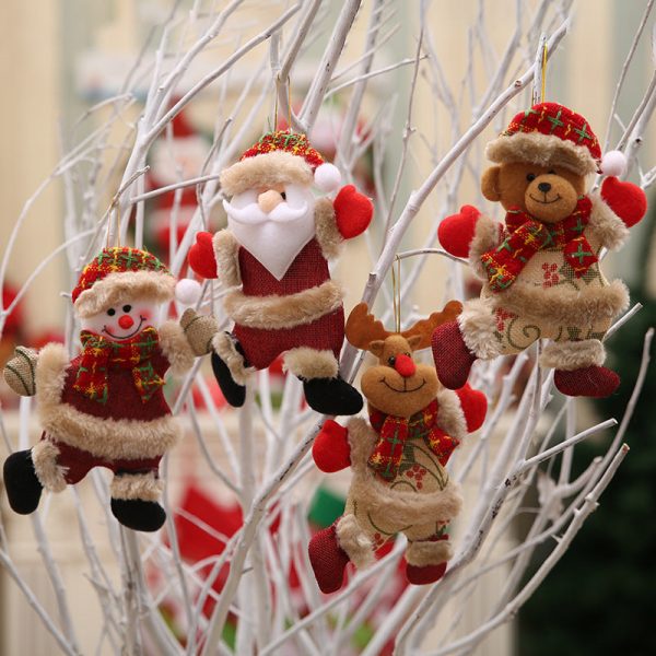 Wholesale Christmas Tree Accessories Fabric Figurines Supply