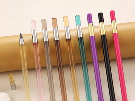 Wholesale Acrylic Transparent Rod Forever Free To Write Endless Pencil Online