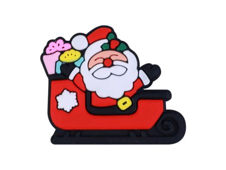 Wholesale 20PCS Christmas Cartoon Santa Claus Silicone Children Beads Hot on Sale