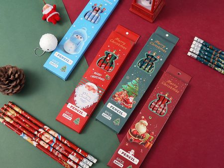 Wholesale Christmas Cartoon Cute Wooden Pencils Fashion