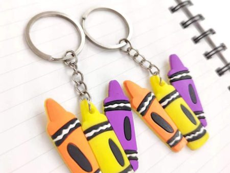 Wholesale 20PCS Cartoon Pencil PVC Soft Rubber Keychain Online