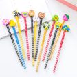 Wholesale Cute Cartoon Animal Eraser Wooden Pencil For Sale