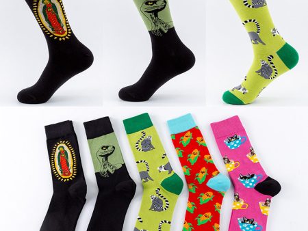 Wholesale Cotton Colored Cartoon Men s Stockings Online