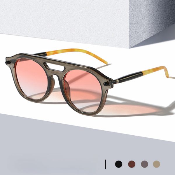 Wholesale Double Beam Square Frame PC Sunglasses Discount