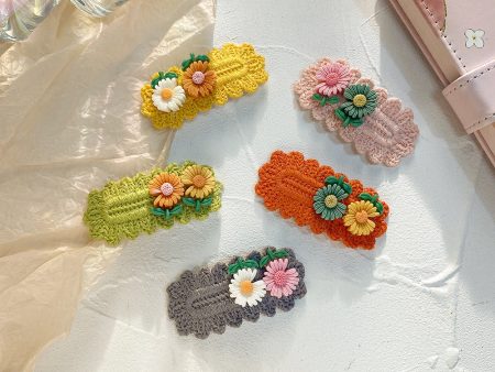 Wholesale children s little daisy headdress side clip bangs clip sweet small hairpin For Cheap