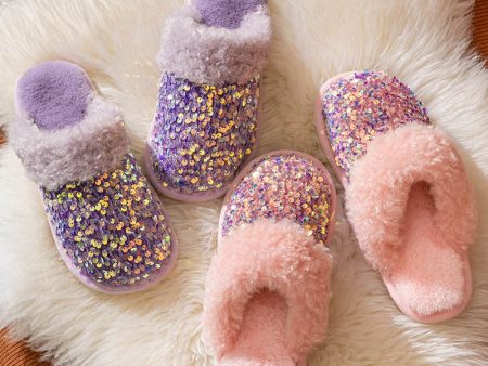 Wholesale Baotou Sequin Cotton Slippers Online