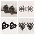 Wholesale 2pairs pack Halloween Spider Web Punk Style Acrylic Earrings Online