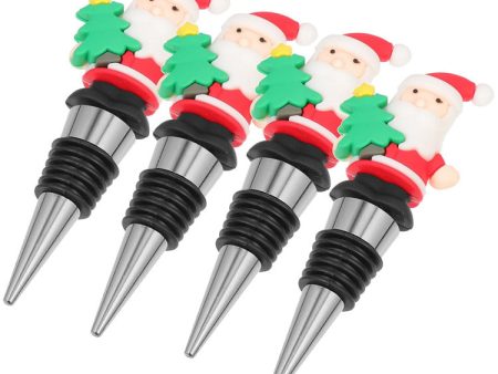 Wholesale Christmas Silicone Wine Bottle Stopper Discount