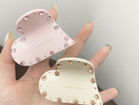 Wholesale Love Diamonds Acetate Hair Clips Cheap