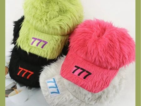 Wholesale 2023 Autumn Winter Color Plush 777 Baseball Cap Online