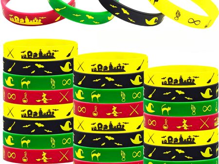 Wholesale 100PCS  Halloween Candy Trick Party Silicone Bracelet Online now