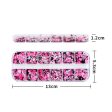 Wholesale Black and Pink Rabbit Love Circle Nail Stickers Pet Sequins Supply