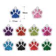 Wholesale 10PCS  New Pet Dog Footprint Claw Pendant Alloy Small Accessories Fashion