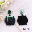 Wholesale 5pairs pack Witch Hats Halloween Acrylic Earrings Cheap