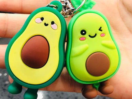 Wholesale 10PCS PVC Cartoon Stereo Kiwi Keychain For Discount