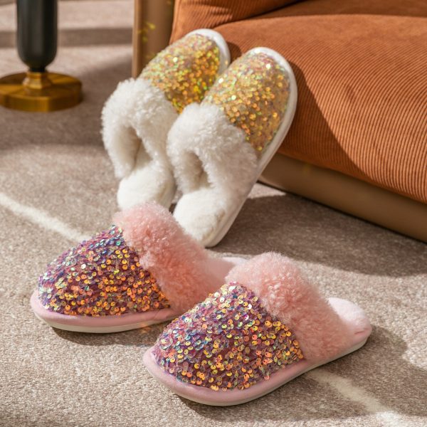 Wholesale Baotou Sequin Cotton Slippers Online