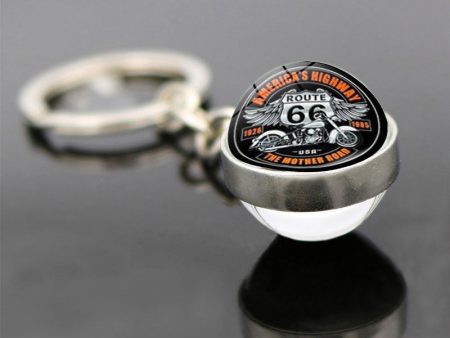 Wholesale US Route 66 Sign Zinc Alloy Keychains For Sale