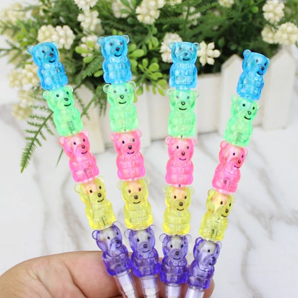 Wholesale 5 Sections Animal Shaped Plastic Building Blocks Pencils Online