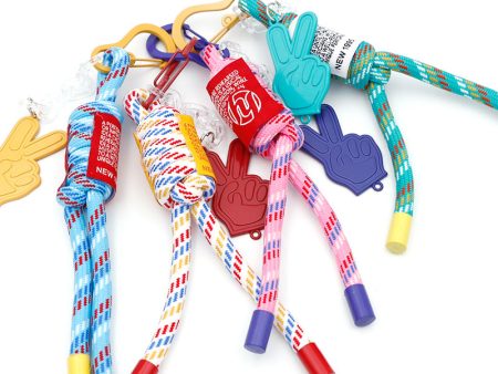 Wholesale Woven Clothing DIY Lanyard Bag Accessories Ribbon Colorful Keychain Cheap