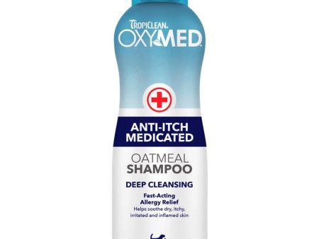 15% OFF: Tropiclean OxyMed Anti-Itch Medicated Oatmeal Shampoo for Cats & Dogs 592ml on Sale