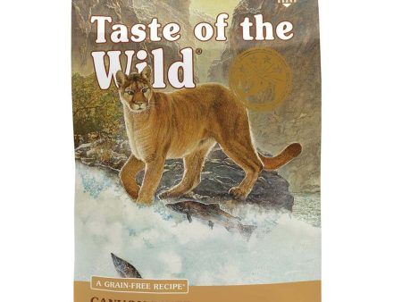 BUNDLE DEAL FREE TREATS : Taste Of The Wild Canyon River Trout & Smoke-Flavored Salmon Grain-Free Dry Cat Food For Sale