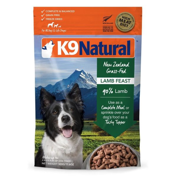 20% OFF: K9 Natural Lamb Feast Grain-Free Freeze-Dried Raw Dog Food Online now