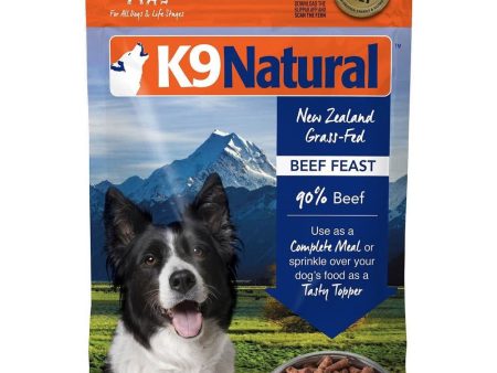 20% OFF: K9 Natural Beef Feast Grain-Free Freeze-Dried Raw Dog Food Sale