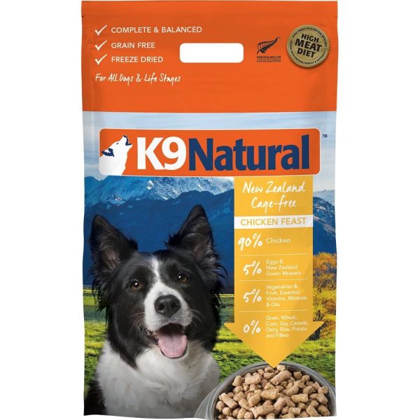 20% OFF: K9 Natural Chicken Feast Grain-Free Freeze-Dried Raw Dog Food on Sale