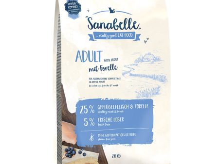 $10 OFF 2kg (Exp 22May25) FREE TREATS : Sanabelle Adult With Fine Trout Dry Cat Food Online Sale